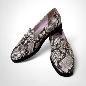 Snakeskin Patterned Women's Loafers